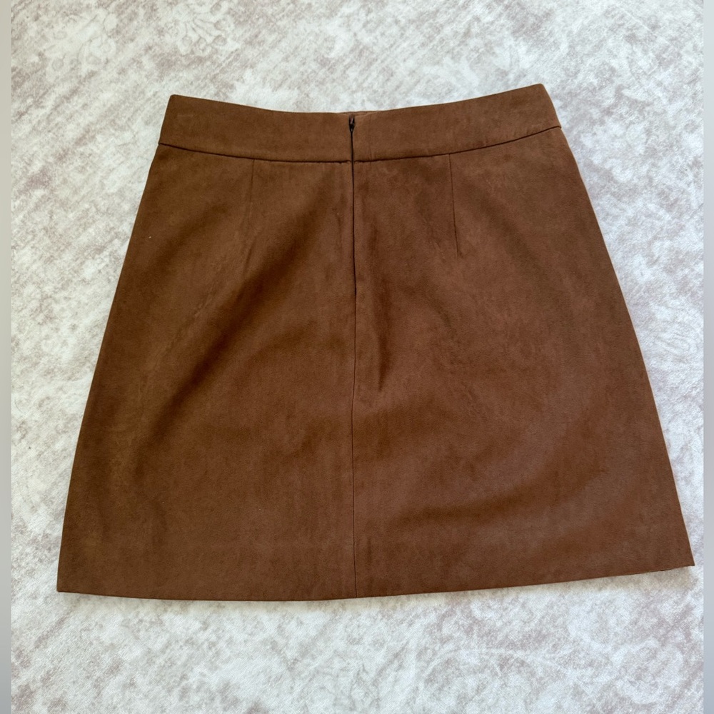 J. Crew Faux-Suede Mini Skirt - Picture 2 of 5